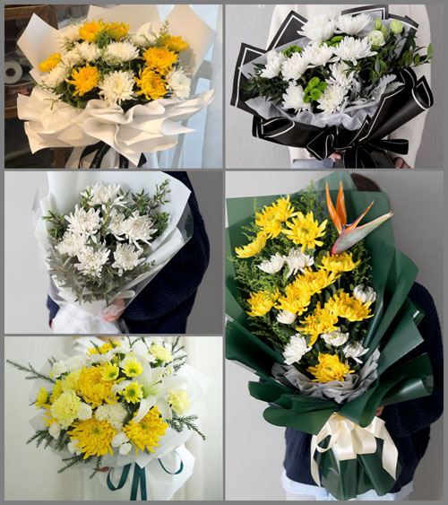 福建福州长乐市鹤上镇莲花村白事花束代送